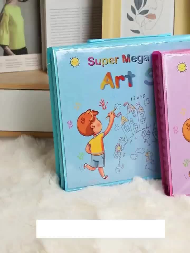 228 Pcs Kids Art Painting Set with Easel, Complete Beginner Drawing Kit for Children Ages 3-12, Includes Sketchbook, Coloring Book, Acrylic Markers, Watercolor Pens, Oil Pastels, Colored Pencils & Eraser