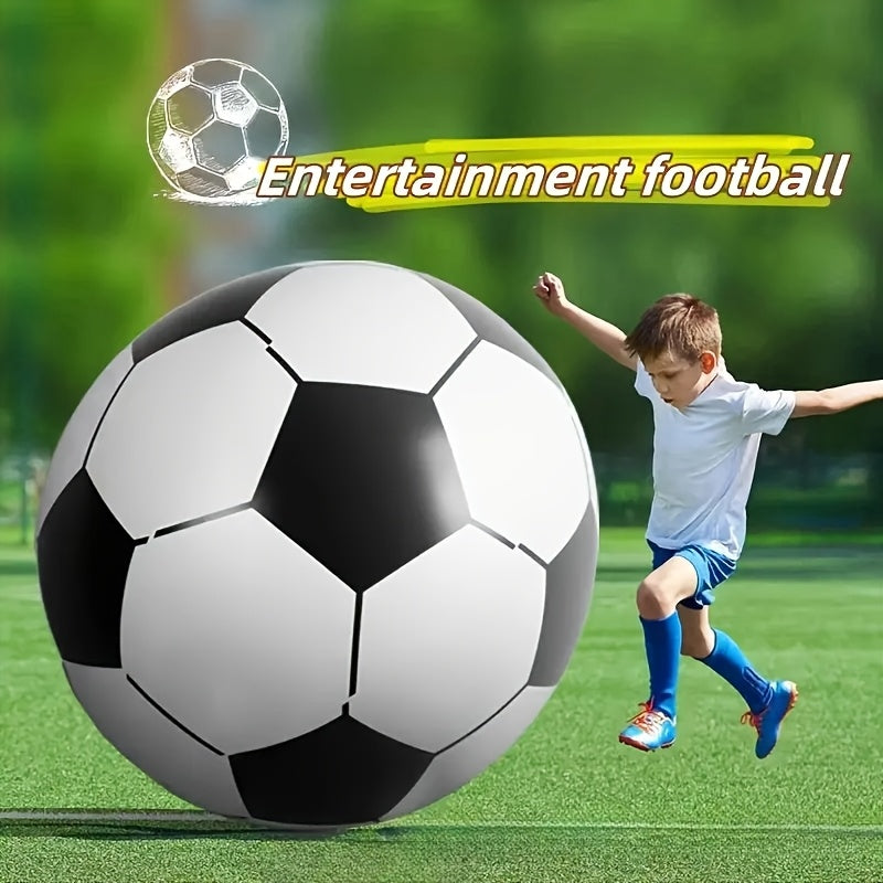 Giant Inflatable Soccer Ball 40 Inch - Extra Large Outdoor Toy for Pool Parties, Backyard Games, Beach & Playground, Reusable Party Decoration Ball for Kids & Adults