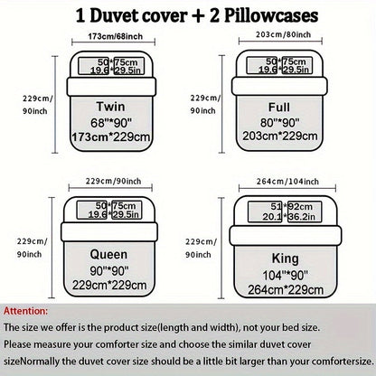 Red & Blue Plaid Duvet Cover Set – 3-Piece Digital Print Bedding, All-Season Quilt Cover with Pillowcases, Twin Full Queen King, Machine Washable, No Filling Included