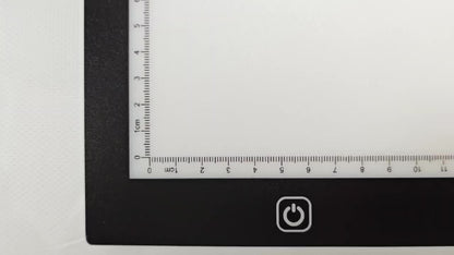 LED Tracing Light Pad Board A2 A3 A4, Dual Light Bar Ultra-Thin Copy Table with 3-Speed Dimming & Eye-Caring No-Grid Surface for Diamond Painting, Sketching & Drawing