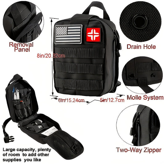 242-Piece Survival Kit – Outdoor Emergency Gear with Fire Starter & First Aid Tools for Camping Hiking Travel Car School, Men & Women Gift, Multiple Colors