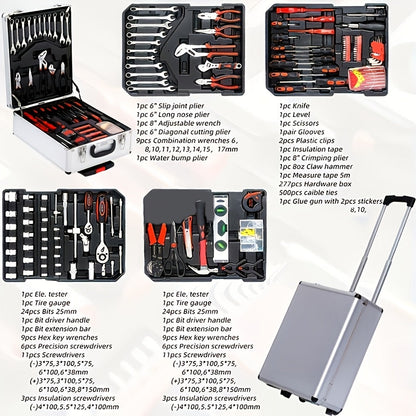 52-Piece Professional Tool Set for Home & Car Repair – Portable Toolbox Kit for DIY Enthusiasts, Mechanics & Professionals, Perfect Gift Idea