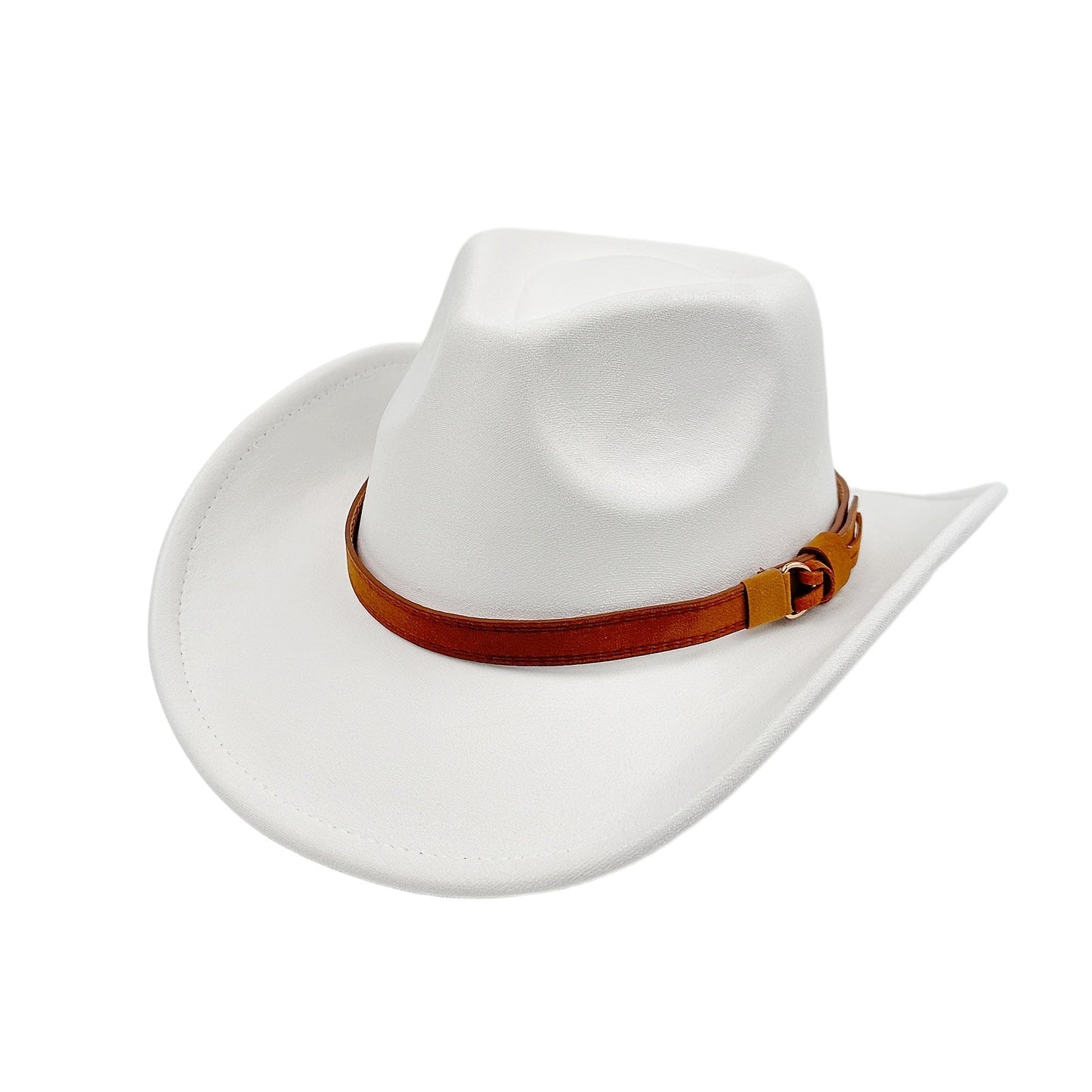 Retro Wide Brim Western Cowboy Hat for Men & Women – Classic Fedora Style Unisex Outdoor Hat for Casual Travel Beach Costume, Available in 7 Colors Brown Black Khaki Beige Grey White