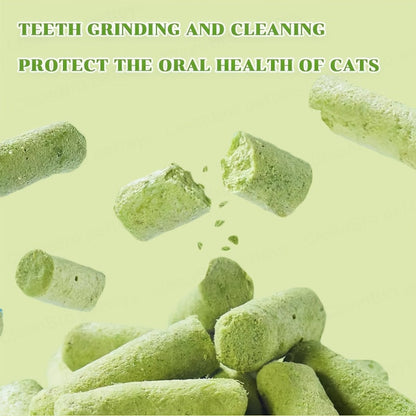 Cat Grass Sticks for Hairball Control – 3-in-1 Freeze-Dried Catnip Treats with Instant Granules & Hair Cream Tablets for Indoor Cats, Natural Hairball Remedy, 15 Count & 15-Pack Bundle