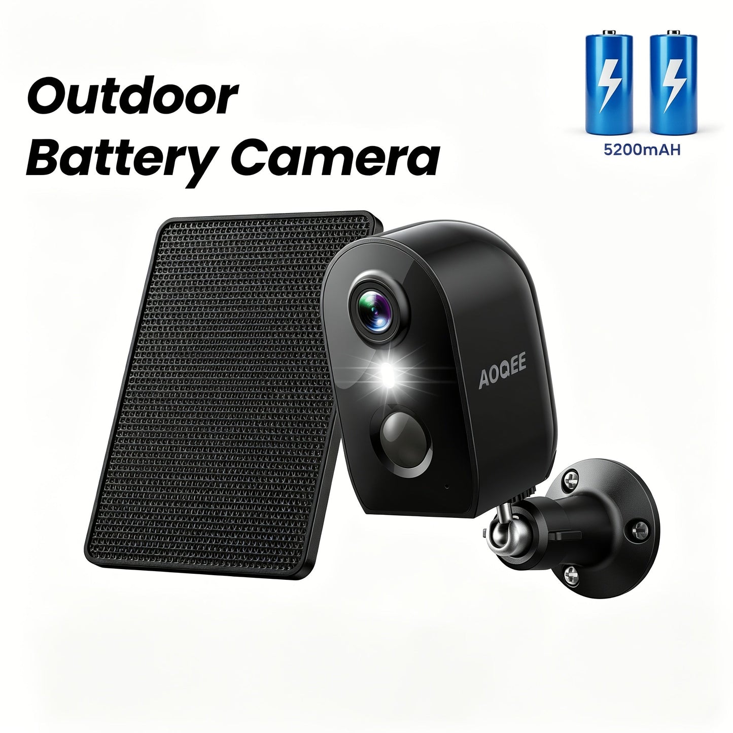 Wansview Solar Security Camera Outdoor Wireless 2K HD – Color & Infrared Night Vision, PIR AI Motion Detection, Two-Way Audio, IP65, SD Card & Cloud Storage, Alexa & Google Home Compatible, 1-4 Pack
