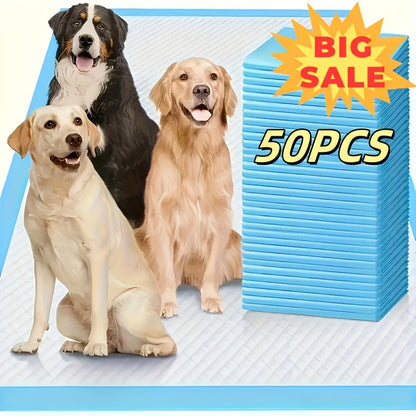 Extra Large Dog Pee Pads 24x24 Inch – Super Absorbent Leak-Proof Disposable Puppy Potty Training Pads with Odor Control, Indoor & Outdoor Use, Available in 50-Pack & 200-Pack