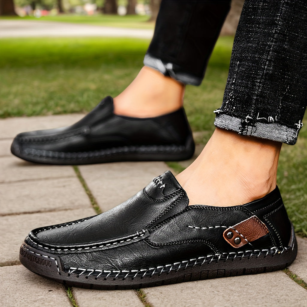 Men's Slip-On Loafers – Lightweight Breathable Casual Shoes for Driving Walking Daily Wear, Comfortable Non-Slip Sole, Easy On Off Design, Perfect for Men Who Value Style & Comfort