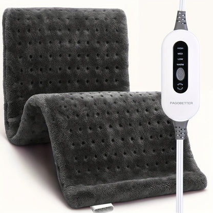 Heating Pad for Back Neck Shoulders & Cramps – Ultra Soft Flannel with 6 Heat Settings, Dry & Moist Heat, Auto Shut-Off, Machine Washable, 3 Sizes (12x15 / 12x24 / 17x33 in), Perfect Gift for Mom