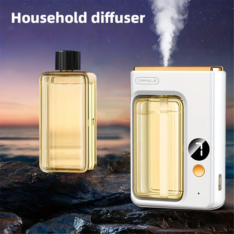 Aroma Diffuser with Essential Oils Set Large Capacity 7-Level Mist USB Powered Auto Shut-Off Bedroom Humidifier Home Aromatherapy Diffuser with Encounter Shangri-La Gardenia Hilton Ocean Scents