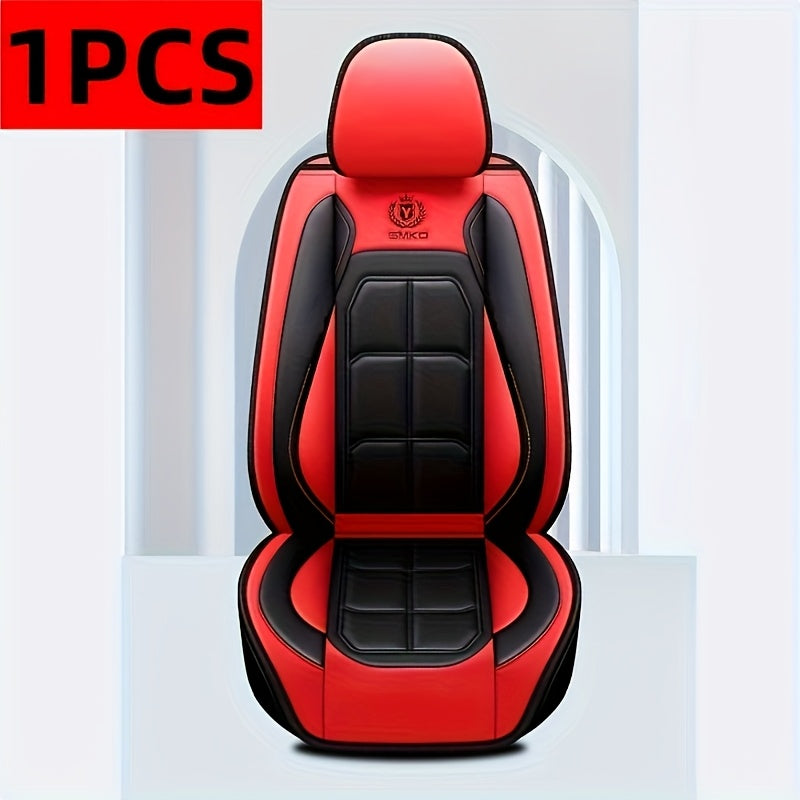 Faux Leather Car Seat Covers Universal Fit – Waterproof & Dirt-Resistant Protective Seat Cover for Cars, SUVs, Vans & Trucks, 1pc / 2pcs / 5pcs Set, Multiple Colors