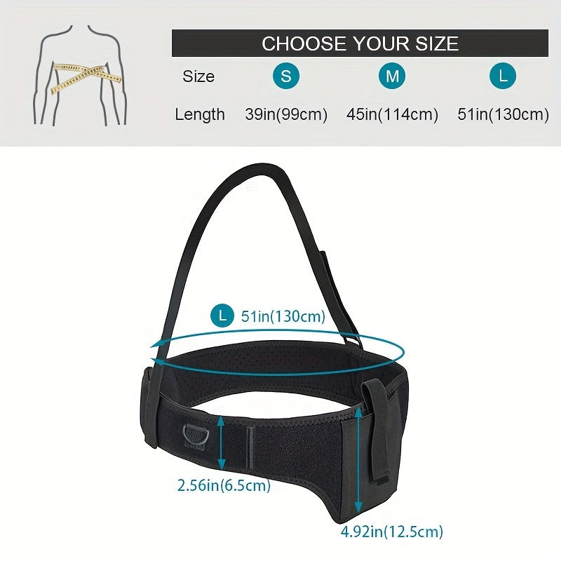 Belly Band Holster Concealed Carry Universal Ambidextrous Fits 9mm Glock G-Series Sig P365 LCP LC9 – Adjustable Quick Draw Polyester Waistband Gun Holster for Men Women, Sizes S M L