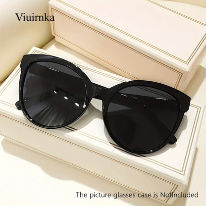 Oversized Cat Eye Sunglasses for Women – Y2K Trendy Fashion Shades, UV Protection, 7 Colors Including Leopard & Floral, Lightweight Summer Eyewear for Beach, Vacation, Travel & Street Style