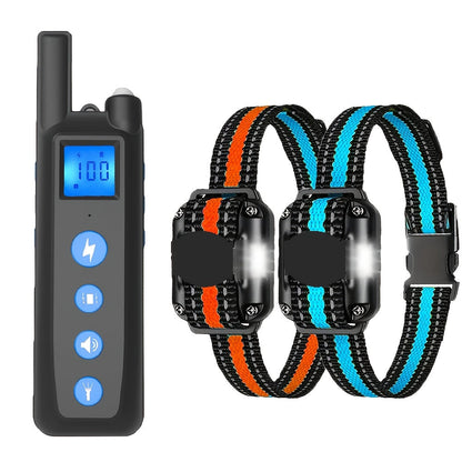 Dog Training Collar with Remote – Vibration & Sound Modes, Adjustable Nylon Strap for Small to Large Dogs, 1 Remote Controls 1, 2, or 3 Dogs