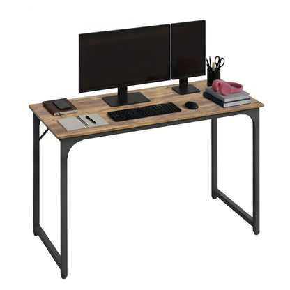 Computer Desk 32/39/47 Inch – Modern Writing & Gaming Desk with Sturdy Metal Frame, Home Office Study Workstation for PC, Laptop & Monitor Setup, 3 Size Options