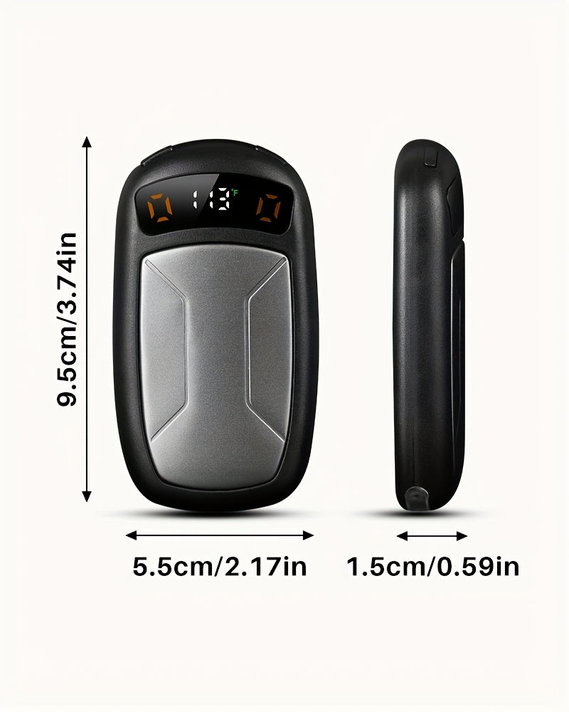 2 Pack Rechargeable Hand Warmers with COB Flashlight & Magnetic Base – 12Hr Heat, Portable Electric Pocket Warmer, Christmas Gift for Women Men Outdoor Winter
