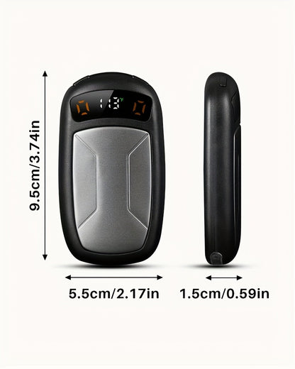 2 Pack Rechargeable Hand Warmers with COB Flashlight & Magnetic Base – 12Hr Heat, Portable Electric Pocket Warmer, Christmas Gift for Women Men Outdoor Winter