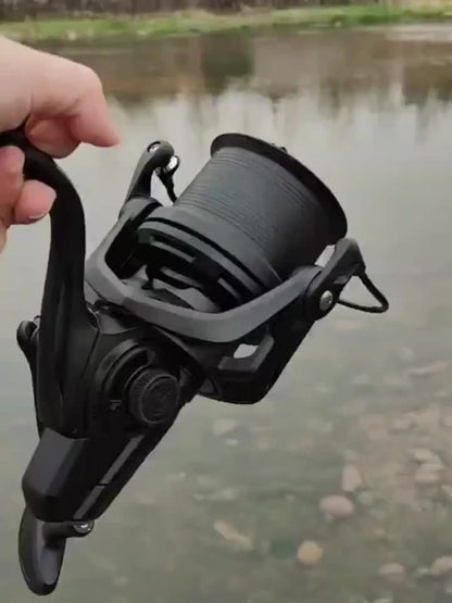 Heavy Duty Saltwater Spinning Reel 8000 10000 14000 Deep Sea Fishing Reel Metal Body High Line Capacity Ambidextrous Large Fish Ocean Surf Reel