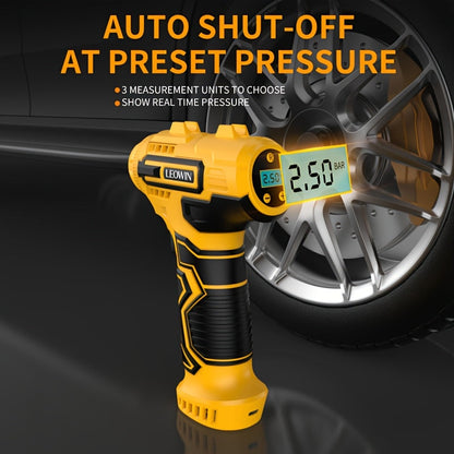 Portable Air Compressor Tire Inflator – 150 PSI Cordless Handheld Pump with Auto-Shutoff, Digital Pressure Gauge, LED Light, Rechargeable Battery for Car, Motorcycle, Bike, Ball | Velora