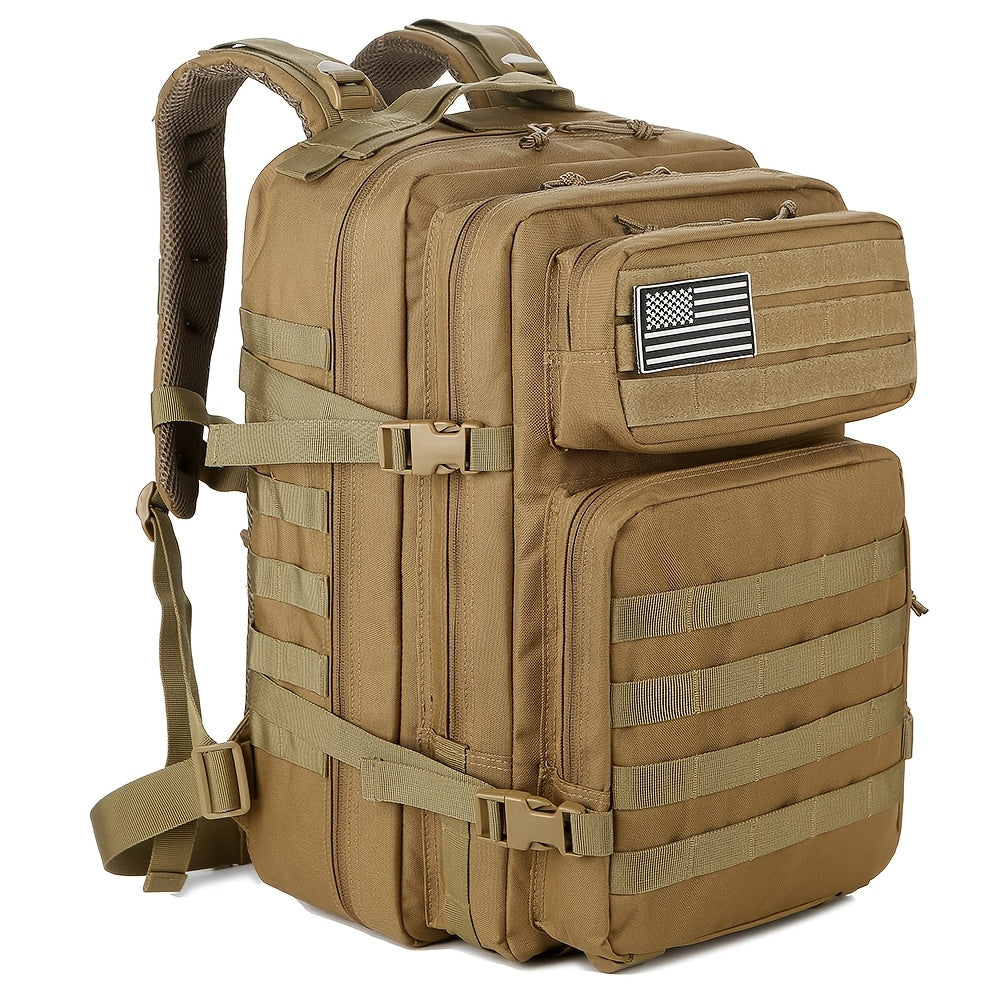 45L Tactical Backpack for Men & Women – Large Capacity Hiking Camping Travel Bag, 3-Day Bug Out Bag for Outdoor Fitness & Adventure, 13 Colors Available