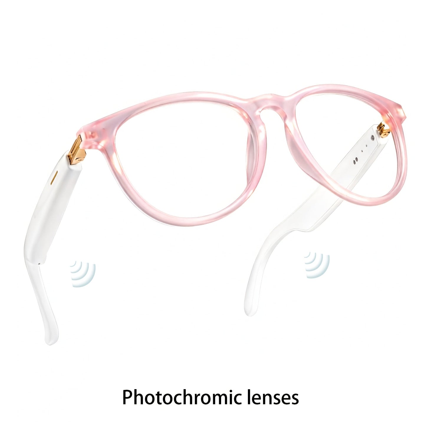 AI Smart Glasses with Real-Time 160-Language Translation, GPT Chat Assistant, Bluetooth 5.2 Audio, Hands-Free Calling, Music Playback, Photochromic & Anti-Blue Light Lenses – Unisex Wearable Tech