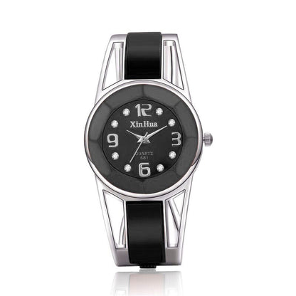 Women's Quartz Bracelet Watch Stainless Steel Band Analog Round Dial Elegant Ladies Wrist Watch 4 Colors