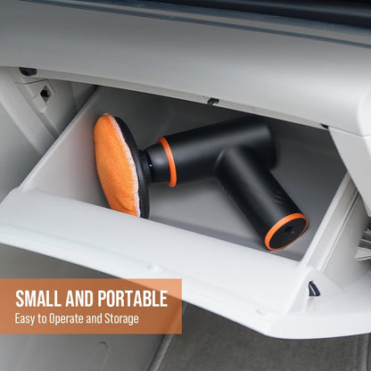 100W Cordless Car Polisher & Waxing Machine – Rechargeable Wireless Buffer for Scratch Repair, Car Detailing & Waxing, Portable Compact Polisher for Car Enthusiasts