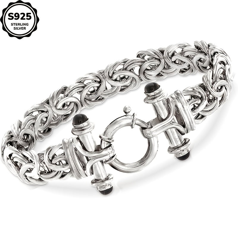 925 Sterling Silver Classic Women's Bracelet with Gift Box - Elegant Silver Gold Wrist Jewelry for Birthday, Valentine's Day, Graduation, Christmas & Special Occasion Gift for Women