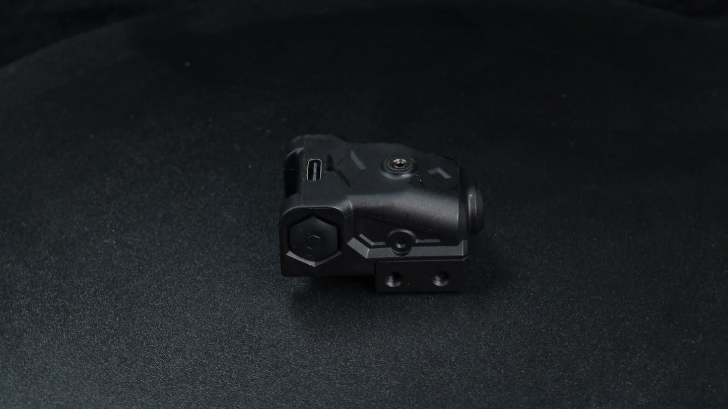 Compact Pistol Laser Sight Green Red Purple Type-C Rechargeable Ultra Compact Handgun Laser with 20mm Picatinny Rail Ambidextrous Switch for Most Pistols and Rifles