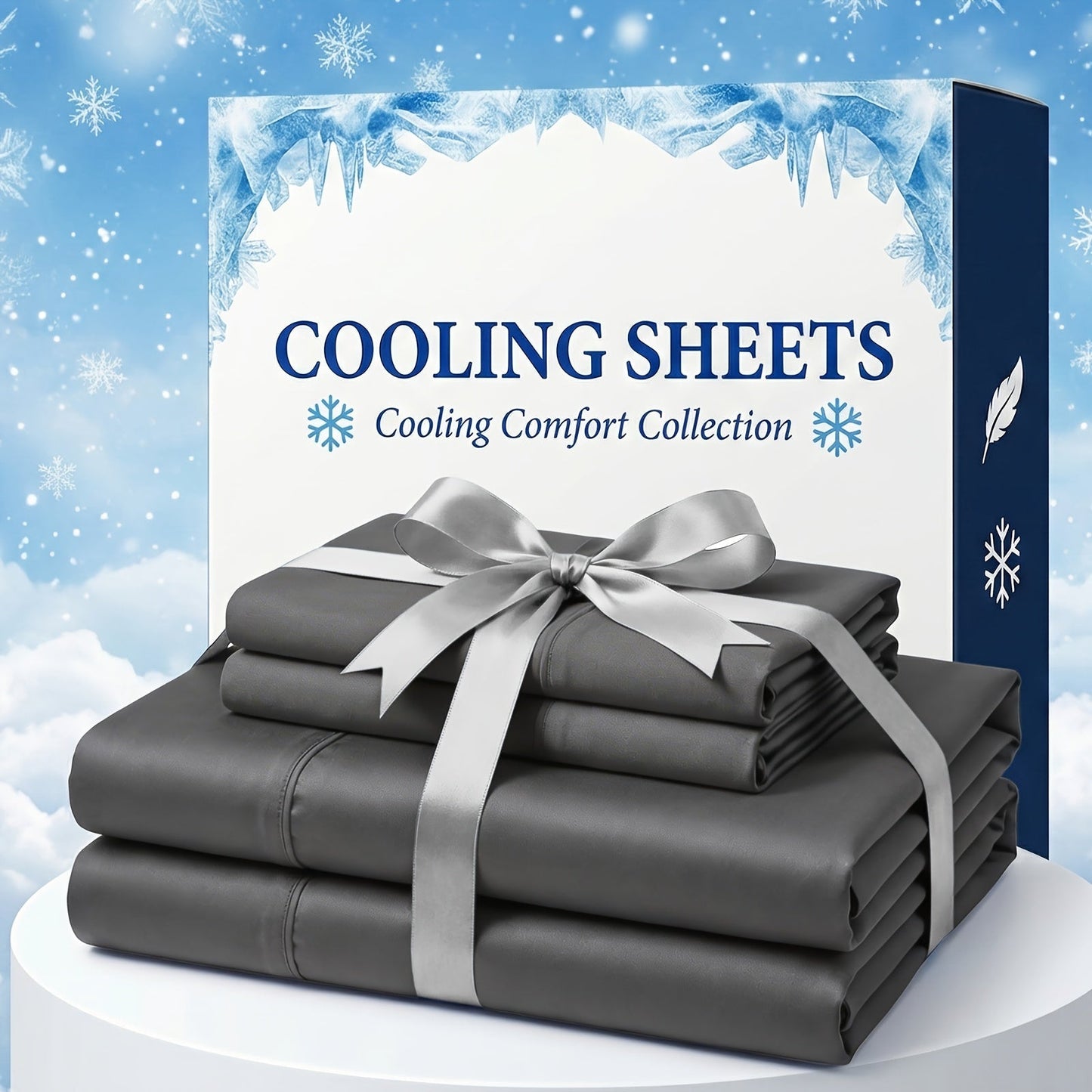 Bamboo Fiber Bed Sheet Set Extra Deep Pocket Cooling Breathable – Soft Wrinkle-Resistant Luxury Hotel Quality Sheets 11 Colors Twin Full Queen King Dark Gray White Navy Blue Lavender