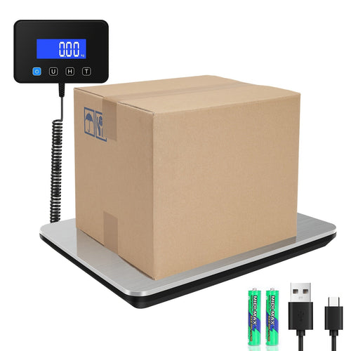 Digital Shipping Scale 440 lbs High Precision 0.5oz Accuracy for Postal Mail Packages, Small Business Warehouse Home Use, Includes Batteries & Charging Cable