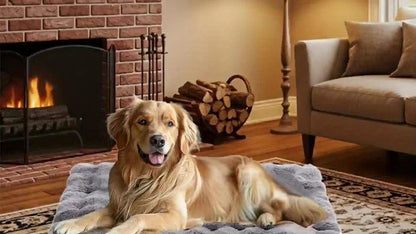 Orthopedic Dog Bed for Large Dogs – Memory Foam Pet Bed with Removable Washable Cover, Anti-Slip Base, Faux Fur, Joint Relief, Heavy Duty, Small Medium XL XXL Sizes