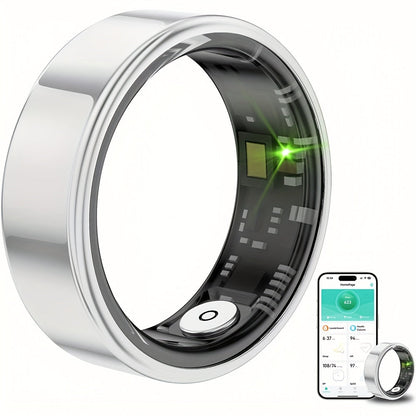 Smart Ring for Men & Women 2026 – Health Fitness Tracker with Heart Rate HRV Sleep Tracking Steps Calories Body Temperature & Stress Monitor, Bluetooth 5.3 Compatible iPhone Android