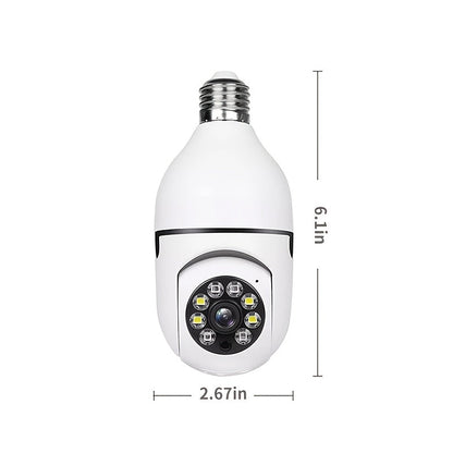 2 Pack 4MP Bulb Security Camera Wireless 360 Panoramic HD 5GHz 2.4GHz WiFi Night Vision Two-Way Audio App Control Indoor Home Garage Pet Monitoring Camera