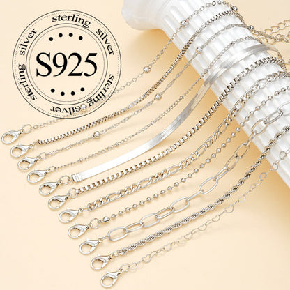 11 Piece 925 Sterling Silver Snake Chain Bangle Set for Women – Bohemian Stackable Twisted Bracelets, Vintage Holiday Jewelry Gift Set for Her
