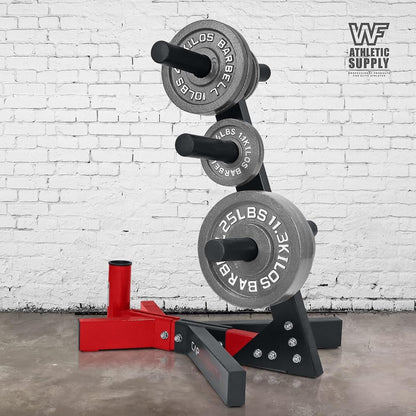 Cast Iron Weight Plates 2-Inch Olympic Solid Baked Enamel for Strength Training Powerlifting Bodybuilding Home Gym Barbell – 2.5 5 10 25 45 100LB CAPHAUS