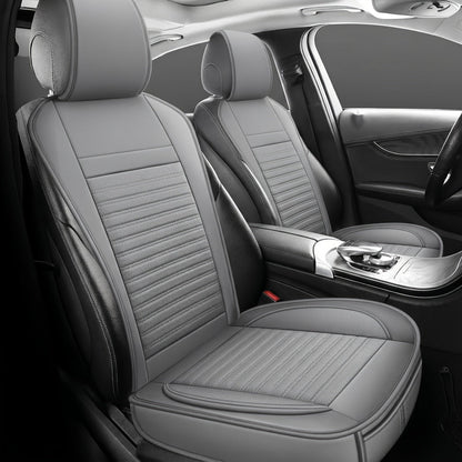 Universal Front Car Seat Covers 2-Pack Full Surround High-Back Bucket Seat Protector Anti-Slip Easy Install for Cars SUVs Trucks - Multiple Colors & Styles