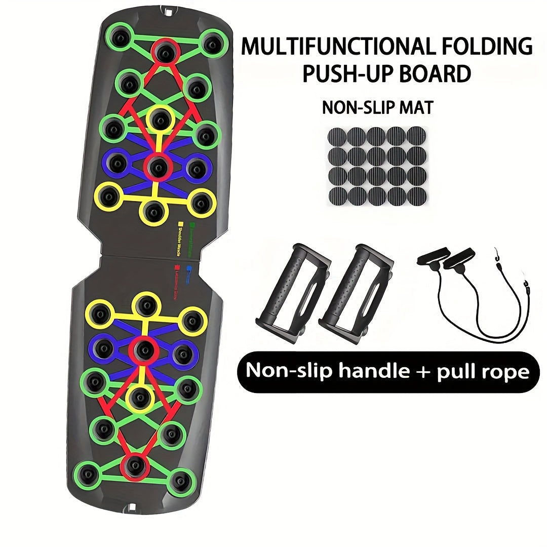 Adjustable Push Up Board – Multifunctional Home Gym Equipment for Chest, Triceps, Shoulders & Core Strength Training, Lightweight Durable Frame, Multiple Color-Coded Positions, Suitable for All Fitness Levels