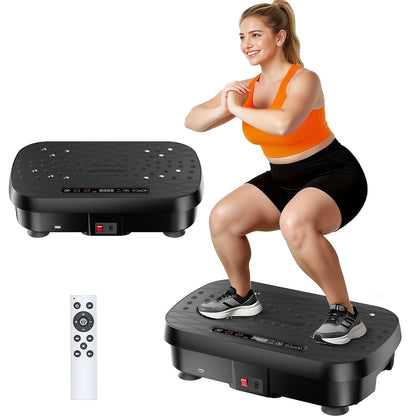 Vibration Plate Exercise Machine for Weight Loss & Lymphatic Drainage – Full Body Workout Platform with 99-200 Speed Levels, Quiet Motor, Portable Home Gym, Muscle Toning, 330 lbs Capacity