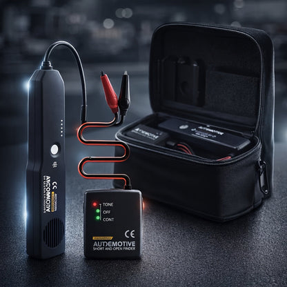 EM415PRO Automotive Wire Tracker Kit 6-42V DC Circuit Tester – Fast Locate Broken Wires & Short Circuits with Non-Contact Induction Probe – Essential Car Electrical Diagnostic Tool for Vehicle Repair