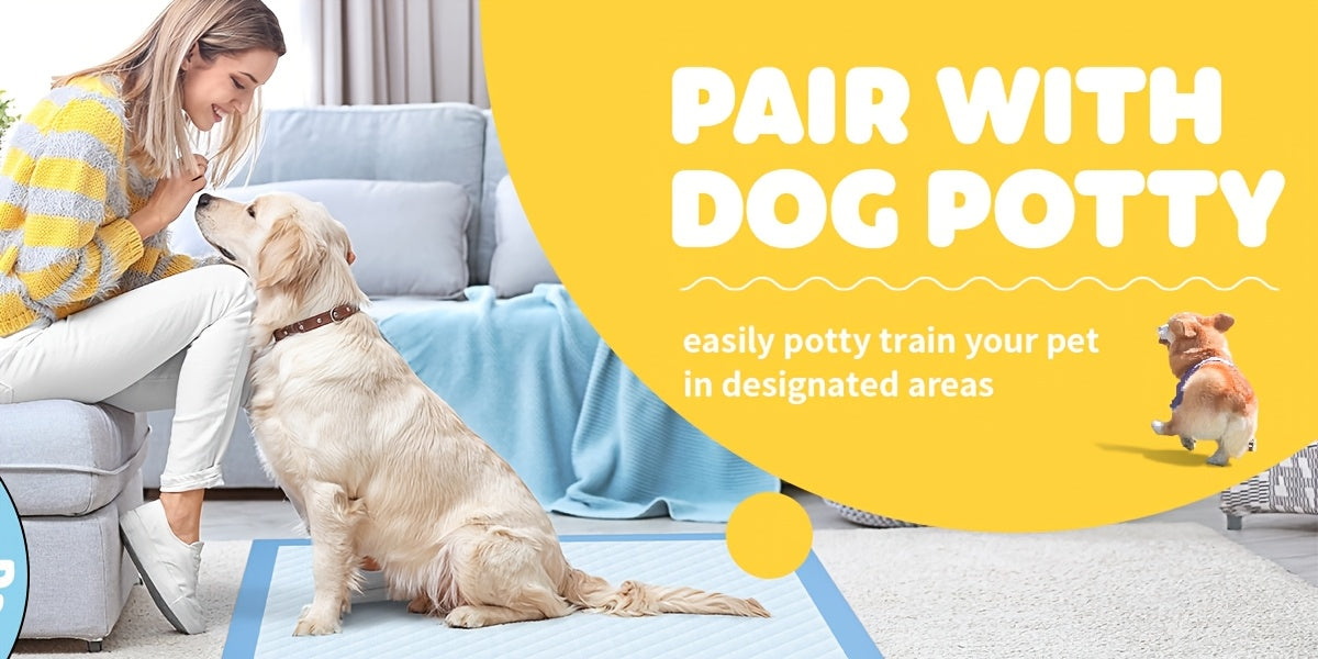 Dog Pee Pads 100 Count – 6-Layer Super Absorbent Puppy Training Pads, Leak-Proof & Odor Control, Disposable Dog Potty Pads for Puppies, Dogs & Cats, 34"x28" or 22"x22"