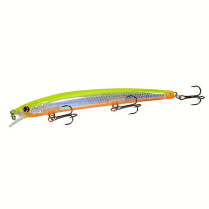 Minnow Fishing Lures 10pcs Hard Bait Set – 13.5cm 15.5g Plastic Artificial Fish for Bass Sunfish Trout Sea & Freshwater Tackle