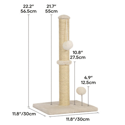 Multi-Level Cat Tree Tower with Scratching Post – Indoor Kitten Activity Center Playhouse, Easy to Assemble, Available in 22"/54"/60"/70" Heights & 7 Colors, Perfect Cat Gift