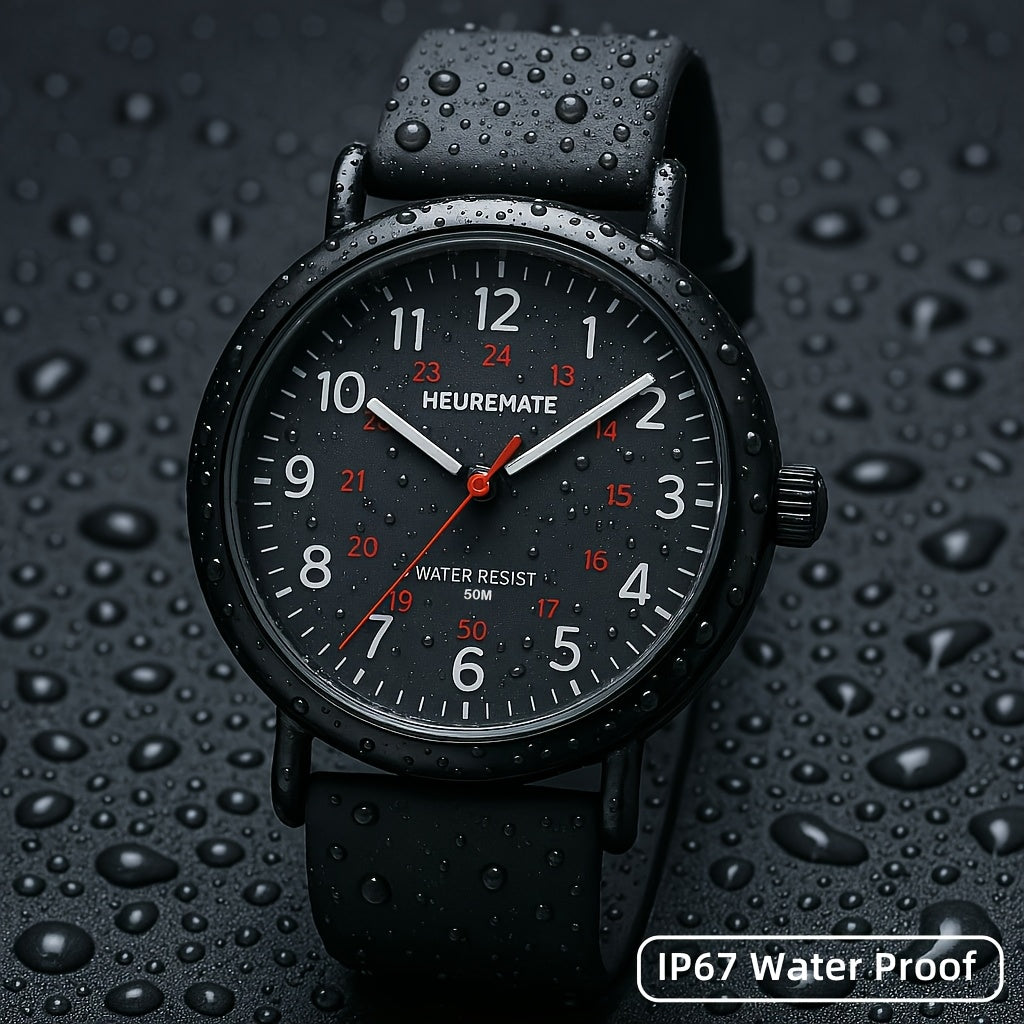 Nurse Watch Waterproof Luminous Easy-Read Dial 24-Hour Second Hand Colorful Silicone Band – Professional Fob Watch for Nurses Nursing Students Doctors Healthcare Workers Unisex 6 Colors
