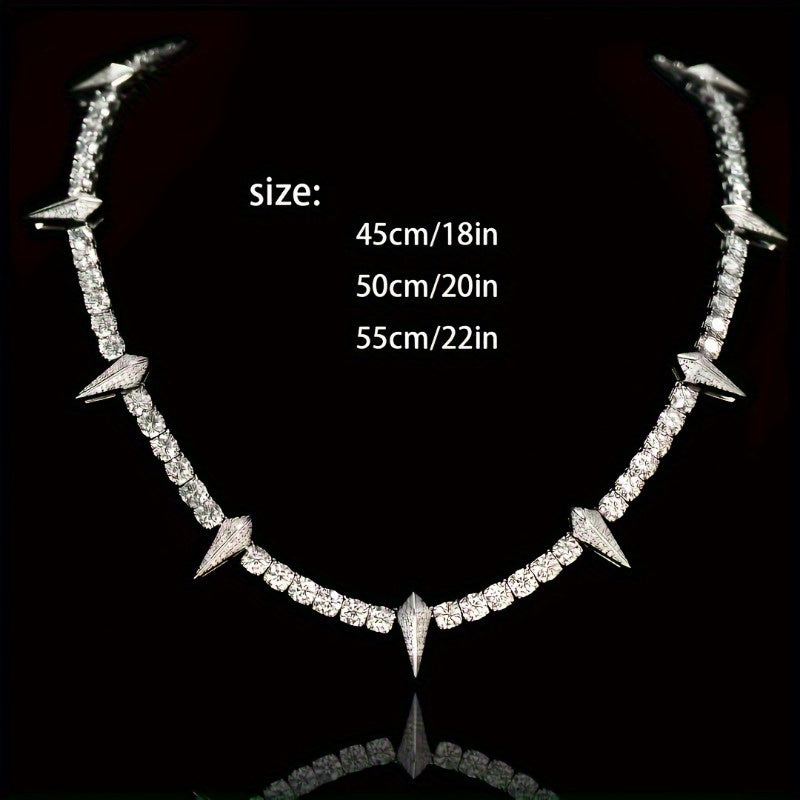 Wolf Tooth Pendant Necklace for Men Gothic Tribal Spike Chain Necklace Bold Statement Jewelry Sizes 18 20 22 Inch Gift for Him Christmas Valentine Birthday