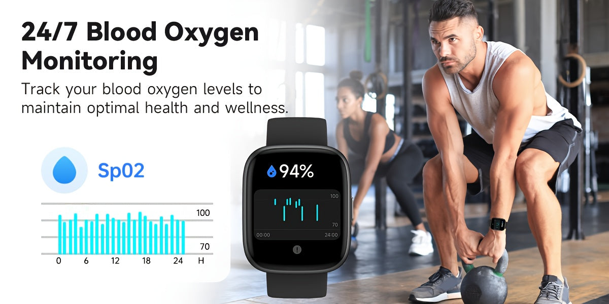 Smart Watch for Men & Women with Wireless Calling & Built-in Alexa – 1.83" HD Touch Screen, 100+ Sports Modes, Heart Rate Monitor, Waterproof Fitness Tracker, Compatible with iPhone & Android