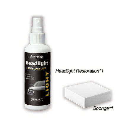 Ceramic Coating Headlight Restoration Spray 100ml – Advanced Ceramic Formula, No Polishing or Sanding Required, Spray-On Headlight Repair & Renovation Fluid, Restores Clarity Fast, Universal Fit for All Car Models, Headlight Cleaner & Protectant