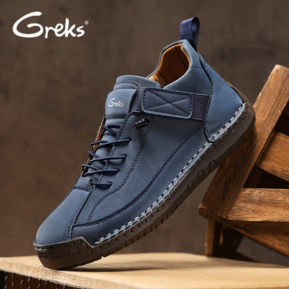 Men's Slip-On Ankle Boots Lightweight Mid-Top Loafers Cushioned Sole Non-Slip for Walking Driving Casual Office Semi-Formal Spring Fall EU 34.5-48