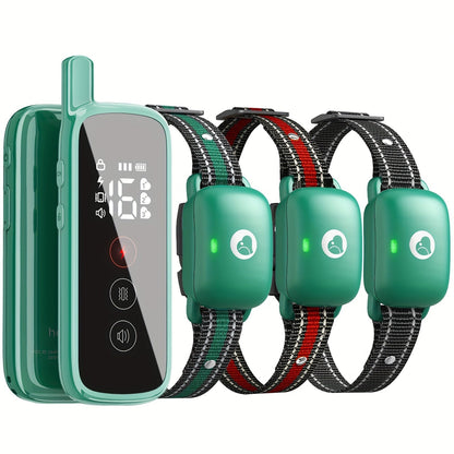 Dog Training Collar with Remote 3 Training Modes Beep Vibration Shock E-Collar for Medium Large Dogs Smart Icon Remote Receiver Function
