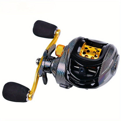 Ambidextrous Fishing Reel – Left & Right Hand Casting Reel, Aluminum Alloy, High-Performance Bearings, Freshwater & Saltwater, Compact Sporty Design