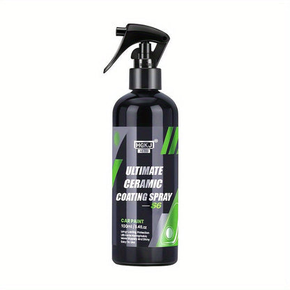 Ceramic Car Coating Spray – High-Gloss Paint Protection & Coating Renewal Agent, Fast-Acting Multi-Functional Ceramic Shield Spray for Car, Truck & SUV Paint, Glass & Trim